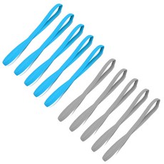 10Pcs 컬러 여성 남성 요가 머리띠 스포츠 미끄럼 방지 탄성 고무 헤어 액세서리, x 10pcs 5