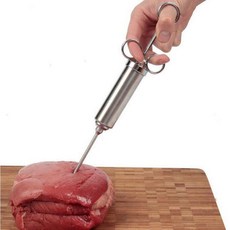 미트러버 양념주입 바비큐 고기 인젝터 스테이크 훈제, 모델명/품번, 1개