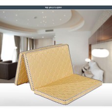 건강한 접이식 매트리스 천연 코코넛 야자수 메트리스 강한지지력 포름아데히드없음 접착제없음, E  3단 접이식  토호금