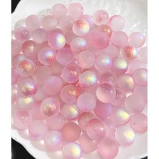 수족관 바닥재 컬러 자갈 크리스탈 장식 돌 인테리어, 모조 진주 흰색 10mm (120개)