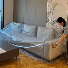 쇼파 비닐 커버 소파 가구 덮개 인테리어 매트리스 투명 가정용 대형 포장, 2. 300x135CM, 1개