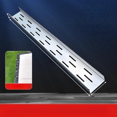 스테인리스 자갈 배수로 U자형 홈 가든용 스테인리스, 1개, 3cm 단일 60x1000