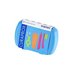 【 熱銷經典款 原廠現貨速出】CURAPROX酷瑞絲BE YOU-繽紛旅行組-瑞士原裝進口(牙刷/牙膏/牙線)/替換刷頭, 1套, 酷瑞絲BE YOU 繽紛旅行組-藍色