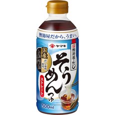 야마키 스트레이트 면 쯔유 500ml 6병, 사이즈, 6개