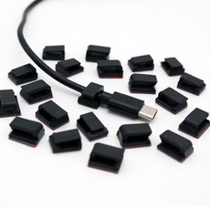 아이앤트 차량용 얇은 선 정리 클립, 30개, 블랙 30개, 블랙