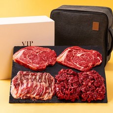 농부들의수확 서 진님 생산/고급지함포장 투쁠 1++등급 명품 한우 선물세트 4호 등심/등심/차돌/국거리/국거리 총 1kg, 1-2일내 순차발송