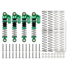 INJORA 39MM 알루미늄 스레드 충격 흡수 장치 오일 댐퍼 1/24 RC 크롤러 자동차 축 SCX24 C10 JLU Gladiator FMS FCX24M, 10 4PCS Green