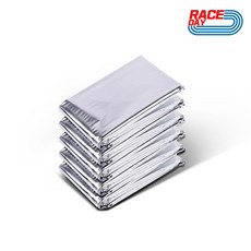 레이스데이 체온유지 비상용 보온 은박담요 S (130x210cm), 실버, 5개