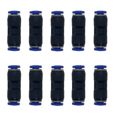 zjxed 12 OD x 14 공압 퀵 커넥터 푸시 투 커넥팅 피팅 스트레이트 감속기 유니온커플러5팩, 4mm-4mm