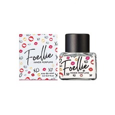 Foellie 私密香水 eau de miel 淡香精 持久清新 提升魅力, 1個, 5ml 0.17 floz, 唇印白盒 莓好時光