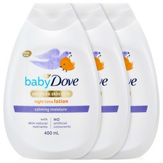 베이비도브 카밍 모이스처 바디로션, 400ml, 3개
