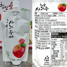 쿠팡 재구매 100% 생사과즙 파우치형, 30개, 120ml
