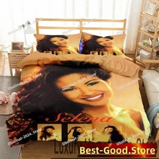 인쇄 셀레나 침구 이불 커버 침대 베개 킹 퀸 트윈 사이즈 성인, 6. 1