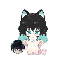 귀멸의칼날 토기토 무이치로 봉제인형 무표정의 애니 캐릭터 굿즈 20cm, 인형만 (옷x), 골격 프레임 X