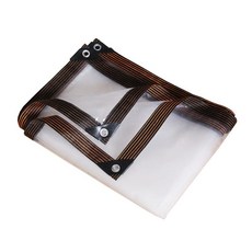 투명 방수포 비닐 비가림막 비닐하우스 하우스 타포린 캐노피 갑바 커버 캠핑, 1개