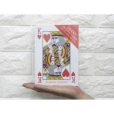 超大撲克牌 大撲克牌 巨型撲克牌 54張 耍大牌 高約17-38公分 大老二 梭哈 21點 德州撲克牌 全新, 1個, 小－17*11公分－超取限12副