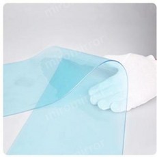 자바라문 홀딩도어 현관 슬라이딩 칸막이 커튼 폴딩, 폭 1미터x높이 2미터(부속품 포함), C.연한 파란색 투명 1.2mm 두께