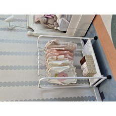 아이템톡 멍뭉이 강아지 아기 샘키즈 선반 행거 국내생산, 화이트