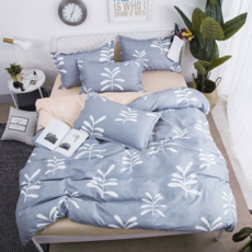 퀸 침구 호텔식 패브릭 이불 4피스 침구 베개 매트리스 아이리스 사계절 양면 플랫