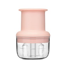 迷你無線電動搗蒜器 家用絞肉機, 粉色150ML, 1個
