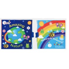 寶寶布書A5L多功能嬰幼兒早教布書：動物、交通、單詞、英語、感官、可水洗、撕不爛, 大自然的奧秘』