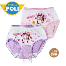 DK大王 POLI波力 安寶精梳棉兒童三角褲 (2件)