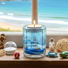 젤리 양초 만들기 키트 어르신 중학생 취미 젤캔들 여름 봄 DIY, 여름 바다 젤양초