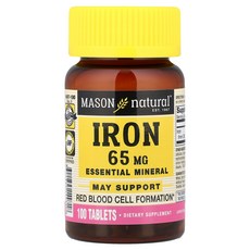Mason Natural 철분 65mg 100정, 4개