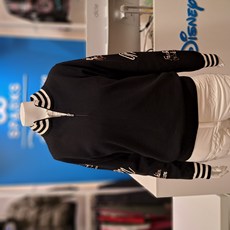 [디즈니골프] 여성 아트웍 슬리브 반집업 바람막이 스웨터 블랙 DO4LKT032BK