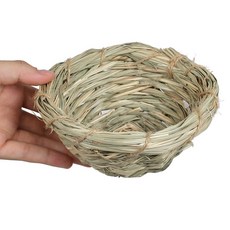 버디 촘촘 수제 접시둥지 잉꼬 핀치 소형새 미니 메추리 병아리 다람쥐 햄스터 새둥지 새장꾸미기, 1개