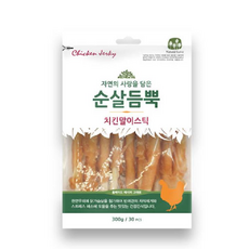 애견간식 순살듬뿍 치킨말이스틱 30P 300g, 2개