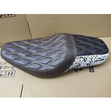 레블 500호환 시트 A스타일 안장 교체용 커스텀 파츠 튜닝, 빈티지 스타일D 앞+뒤, cm1100