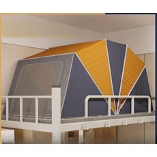 벙커침대 텐트 접이식 방한텐트 방충, 6개뼈 핑크(강한 차광)