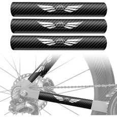 NICEDACK 자전거 체인 스테이 보호대 가드 데칼 스티커 프레임 테이프 산악용 앞 포크, 3 PACK