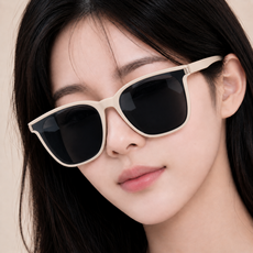 히즈엔 자외선차단 남자 여자 선글라스 오버사이즈