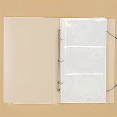 인조이다다 티켓 포켓바인더(3칸) 3공바인더속지
