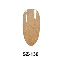 Splus 甲油膠 SZ 142 綠色星砂, 1個, SZ-136