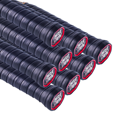 샤카 프로 오버그립 테이프 테니스 배드민턴 골프, 블랙 (8개 Set), 1개