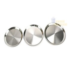 오늘상회 스텐 접시 원형 플레이트 캠핑 그릇 23cm 스텐그릇 스테인레스접시