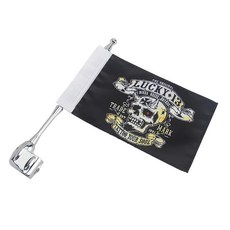 오토바이 깃대 알루미늄 후면 안테나 장식 골드윙 플래그, 3. R, 1개