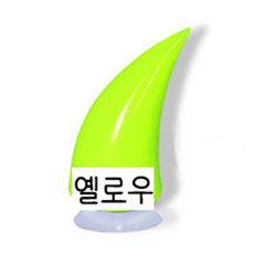 로드킷 오토바이 헬멧 장식 악세사리 헬멧 악마뿔 1개, 옐로우