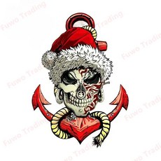 자동차 오토바이 헬멧 노트북 트렁크 바디 창 서핑 보드 방수 비닐 데칼 만화 스티커 해골, 1개, 11. A