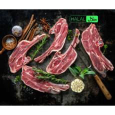 Frozen Lamb chops Lamb loin chops Halal-certified Australian 냉동양갈비 냉동양안심뼈 할랄 호주, 1개, 양갈비 (Lamb Chops) 1kg