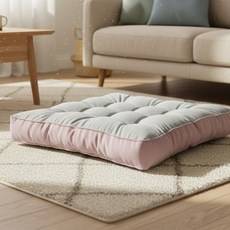 폭신한 55x55 투톤 방석 쇼파 의자쿠션 사무실 식탁 좌식 패드 4컬러, 그레이