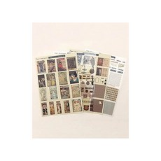퀼트스타 [레진아트] 디자인시트 빈티지 컬렉션 3, 혼합, 1세트