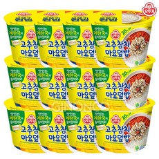 오뚜기 고추참치마요덮밥 280.5g 12입 컵밥 간편 매콤 편한 즉석밥, 12개