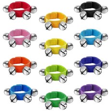 링벨 손목벨 어린이용 핸드벨 종소리 12색 12개 세트 악기 타악기 노래방