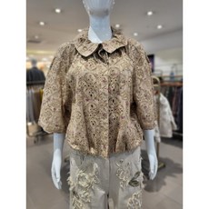 비꼴리끄 원단 자수 퍼프 소매 점퍼 B242WJ2060856_s 660315