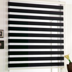 [윈샵 고급 항균 콤비블라인드 머큐리_블랙_가로90~280 세로215cm ]사이즈 주문제작 롤스크린 커튼 아파트 거실주방안방 브라인드 아이방