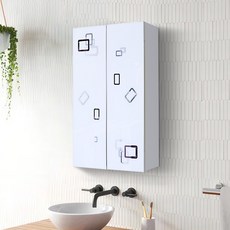 패턴 화장실 수납장 국산 욕실장 욕실 수건장 500x800, 강화플라스틱 욕실수납장